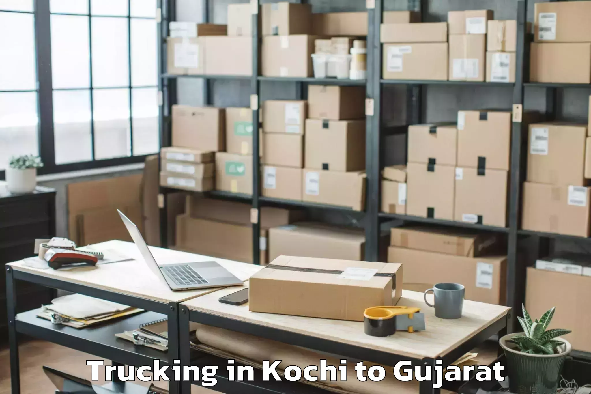 Professional Kochi to Mundra Trucking